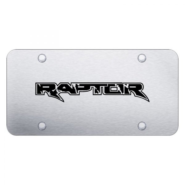 Autogold® - License Plate with Laser Etched Raptor Logo