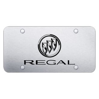 Autogold® - Brushed License Plate with Laser Etched Regal Logo