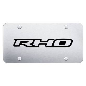 Autogold® - Brushed License Plate with Laser Etched RHO Logo