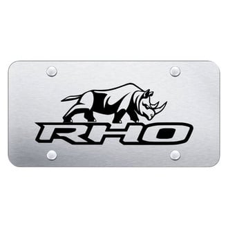 Autogold® - License Plate with Laser Etched RHO Stacked Logo