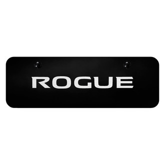 Autogold® - Black Mini Size License Plate with Laser Etched Rogue Logo