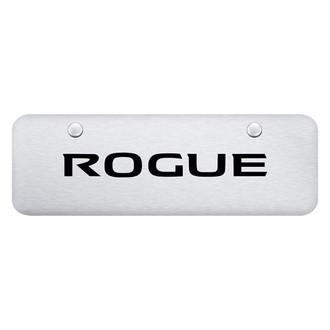 Autogold® - Brushed Mini Size License Plate with Laser Etched Rogue Logo