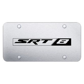 Autogold® - Chrome License Plate with Laser Etched SRT-8 Logo