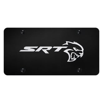 Autogold® - License Plate with Laser Etched SRT Hellcat Logo