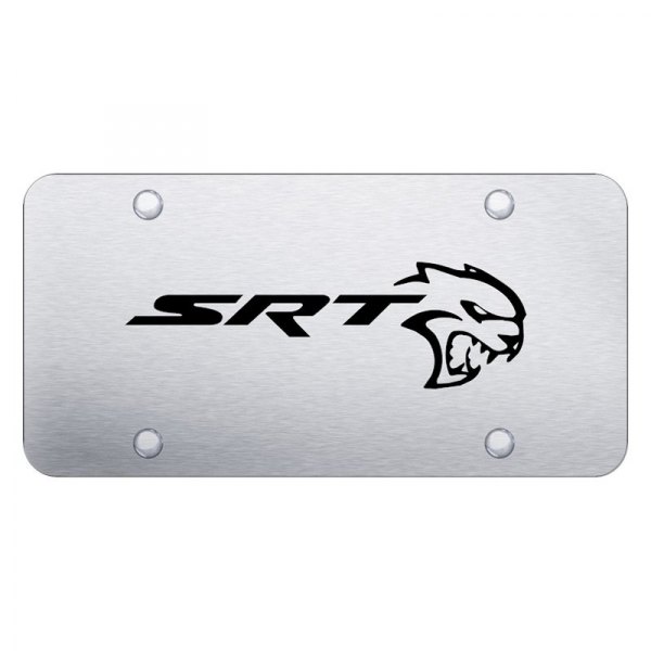 Autogold® - License Plate with Laser Etched SRT Hellcat Logo