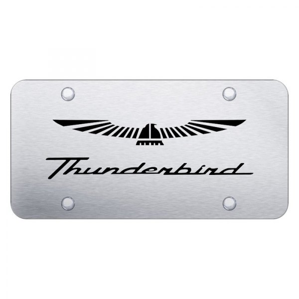 Autogold® - License Plate with Laser Etched Thunderbird Logo