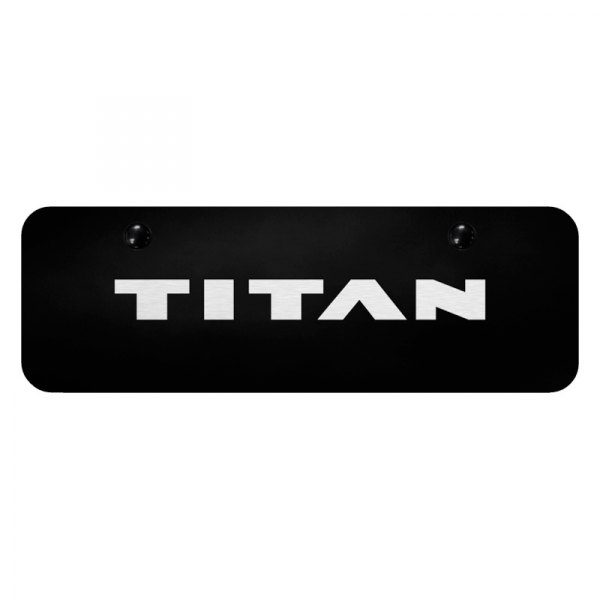 Autogold® - Mini Size License Plate with Laser Etched Titan Logo