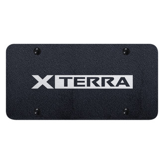 Autogold® - Rugged Black License Plate with Laser Etched Xterra Logo