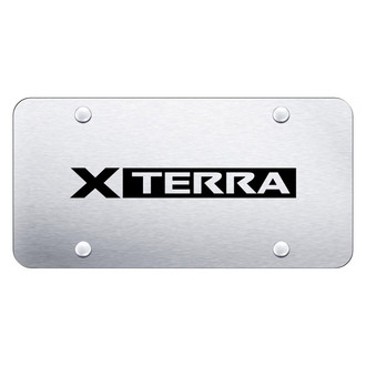 Autogold® - Brushed License Plate with Laser Etched Xterra Logo
