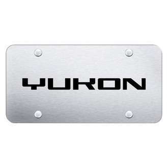 Autogold® - Brushed License Plate with Laser Etched Yukon Logo