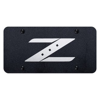 Autogold® - Rugged Black License Plate with Laser Etched Z Logo