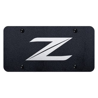 Autogold® - Rugged Black License Plate with Laser Etched Z New Logo