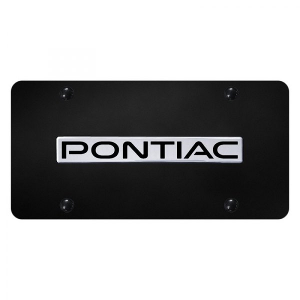 Autogold® - License Plate with 3D Pontiac Logo