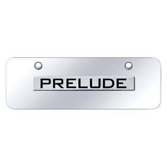 Autogold® - Chrome Mini Size License Plate with 3D Chrome Prelude Logo