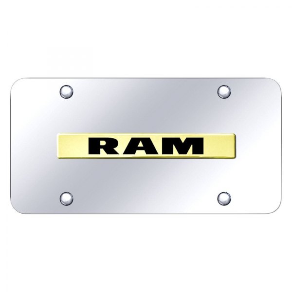 Autogold® - License Plate with 3D RAM Logo