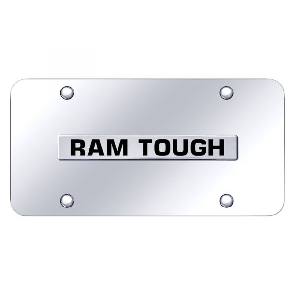 Autogold® - License Plate with 3D Ram Tough Logo