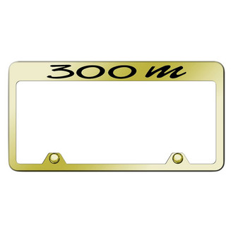 Autogold® - Inverted Gold License Plate Frame with Engraved 300M Logo