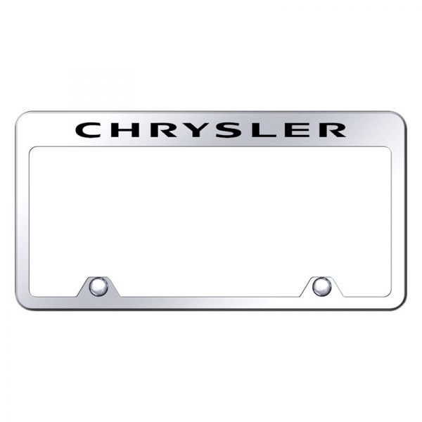 Autogold® - Inverted License Plate Frame with Engraved Chrysler Logo