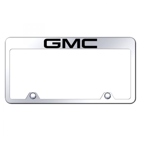 Autogold® - Inverted License Plate Frame with Engraved GMC Logo