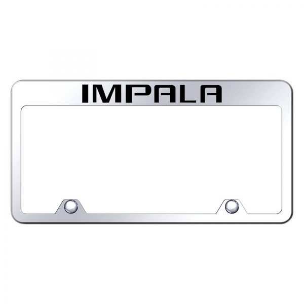 Autogold® - Inverted License Plate Frame with Engraved Impala Logo