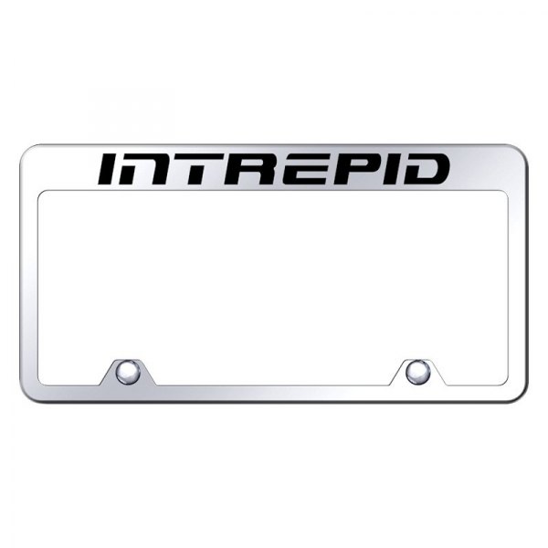 Autogold® - Inverted License Plate Frame with Engraved Intrepid Logo