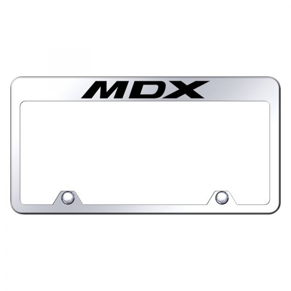 Autogold Inverted License Plate Frame With Engraved Mdx Logo