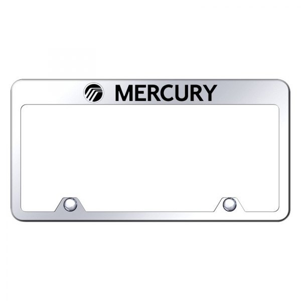 Autogold® - Inverted License Plate Frame with Engraved Mercury Logo