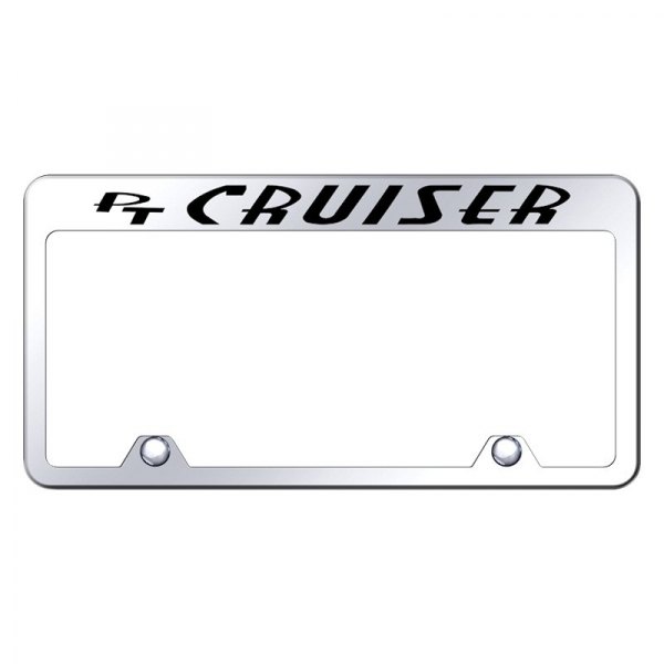 Autogold® - Reversed License Plate Frame with Engraved PT Cruiser Logo