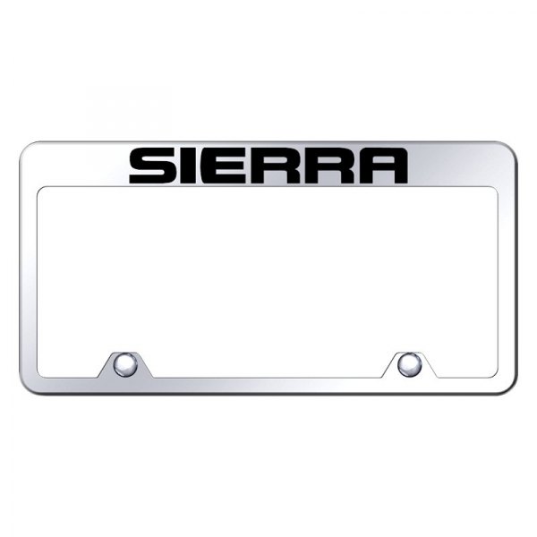 Autogold® - Inverted License Plate Frame with Engraved Sierra Logo