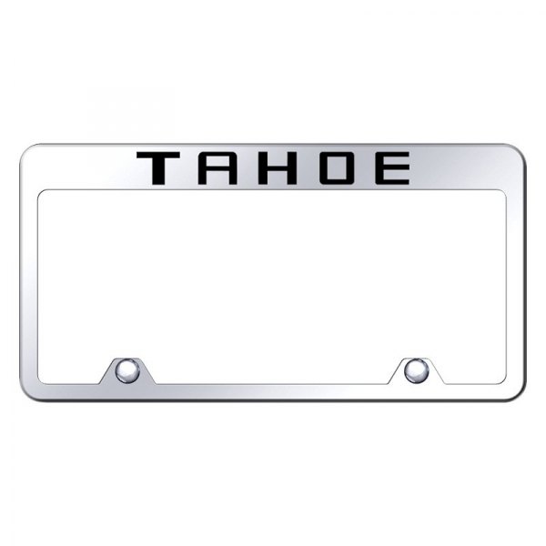 Autogold® - Inverted License Plate Frame with Engraved Tahoe Logo