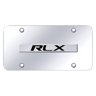 Autogold® - Chrome License Plate with 3D Chrome RLX Logo