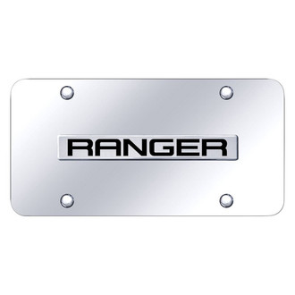 Autogold® - Chrome License Plate with 3D Ranger Logo