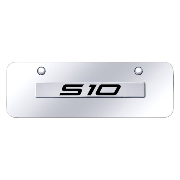Autogold® - Mini Size License Plate with 3D S-10 Logo