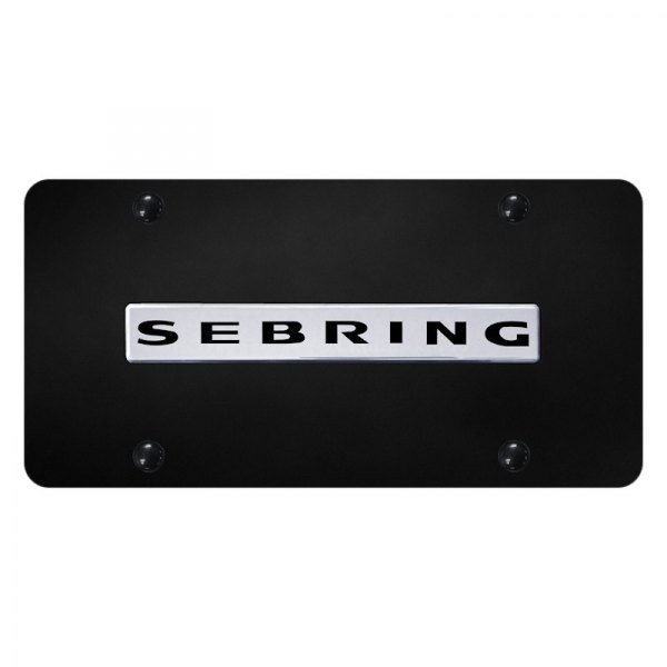 Autogold® License Plate with 3D Chrome Sebring Logo