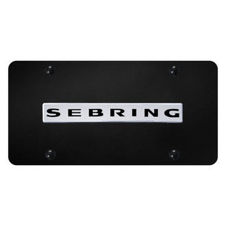 Autogold® - License Plate with 3D Chrome Sebring Logo