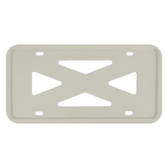 Autogold® - 4-Hole Wide Rail Gray License Plate Frame