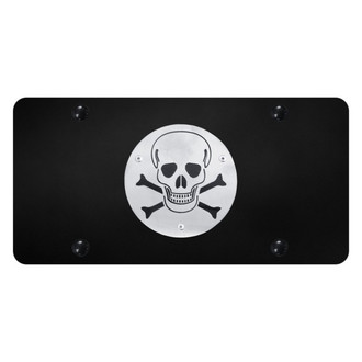 Autogold® - License Plate with 3D Skull Logo