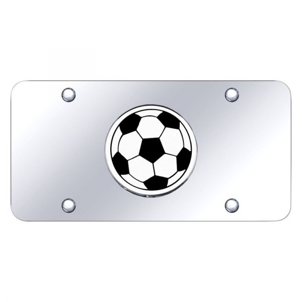 Autogold® - License Plate with 3D Soccer Ball Logo