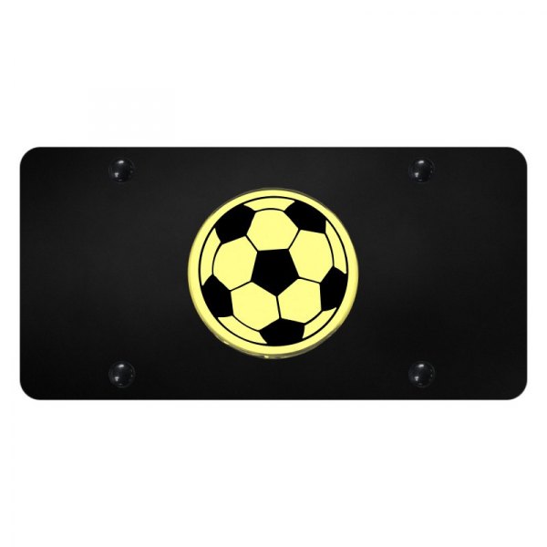 Autogold® - License Plate with 3D Soccer Ball Logo