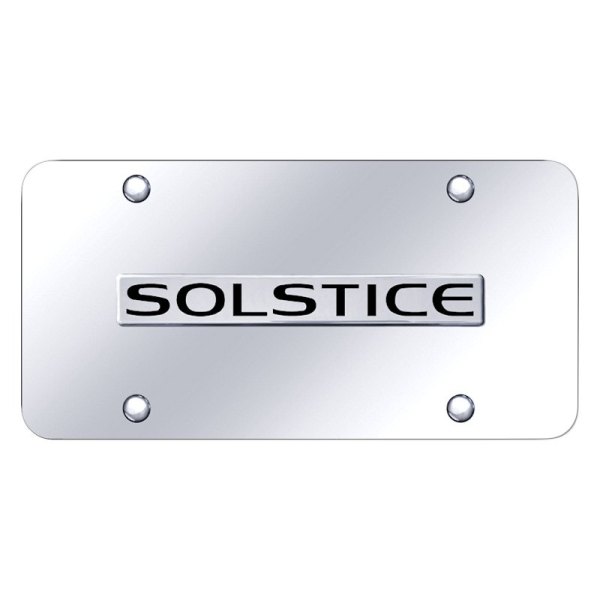 Autogold® - License Plate with 3D Solstice Logo