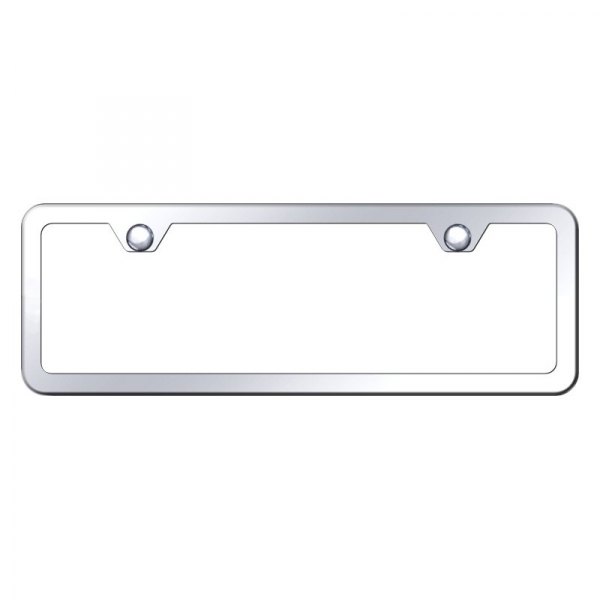 Autogold Sp 451 Cm Thin 2 Hole Chrome Mini Size License Plate Frame