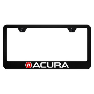 Autogold® - UV Printed Black License Plate Frame with Accura Logo