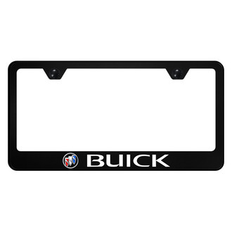 Autogold® - UV Printed Black License Plate Frame with Buick Logo