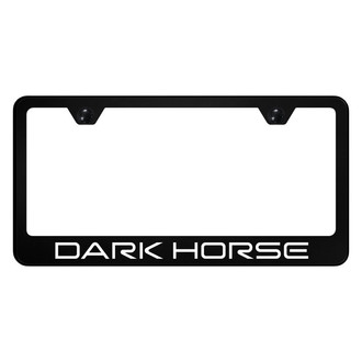 Autogold® - UV Printed Black License Plate Frame with Dark Horse Logo