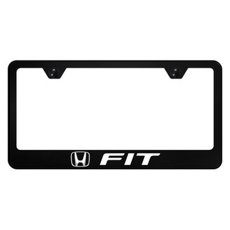 Autogold® - UV Printed Black License Plate Frame with Fit Logo