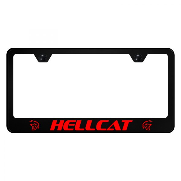 Autogold® - UV Printed License Plate Frame with Hellcat Logo