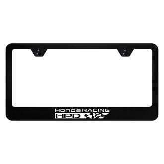 Autogold® - UV Printed Black License Plate Frame with Honda Racing HPD Logo