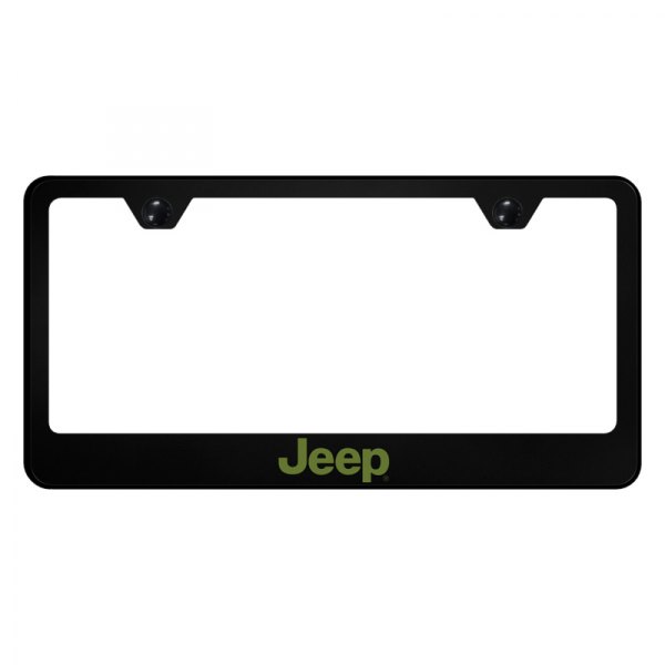 Autogold® - UV Printed License Plate Frame with Jeep Logo