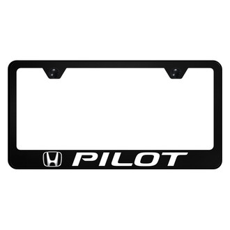 Autogold® - UV Printed Black License Plate Frame with Pilot Logo