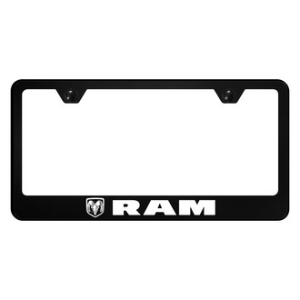 Autogold® - UV Printed Black License Plate Frame with RAM Logo